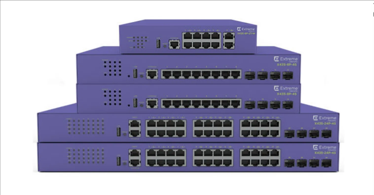 X435-24P-4S Premium Gigabit Ethernet Switch for Enhanced Network Reliability Extreme Xos 0