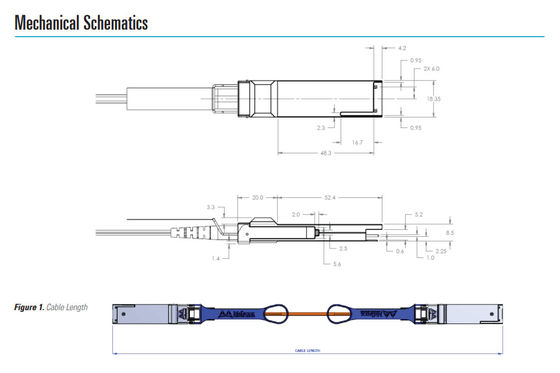 10m QSFP+ Mellanox AOC কেবল MC220731V-010 IB FDR VPI থেকে 56Gb/S পর্যন্ত