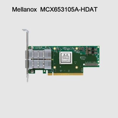 200GbE Mellanox Sfp Pcie কার্ড Nic নেটওয়ার্ক ইন্টারফেস MCX653105A-HDAT ConnectX-6
