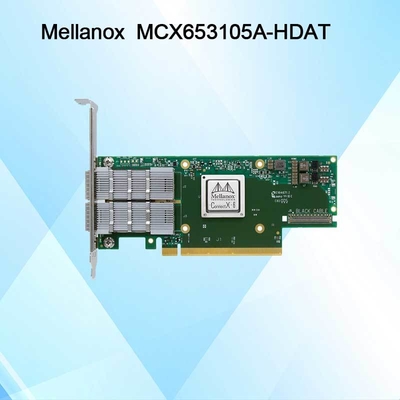 200GbE Mellanox Sfp Pcie কার্ড Nic নেটওয়ার্ক ইন্টারফেস MCX653105A-HDAT ConnectX-6