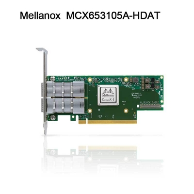 200GbE Mellanox Sfp Pcie কার্ড Nic নেটওয়ার্ক ইন্টারফেস MCX653105A-HDAT ConnectX-6