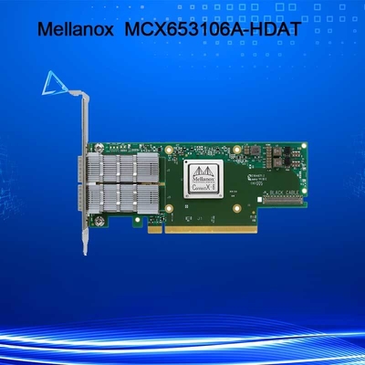 ConnectX-6 MCX653106A-HDAT VPI Mellanox নেটওয়ার্ক কার্ড 200Gb/S ইনফিনিব্যান্ড এবং ইথারনেট অ্যাডাপ্টার