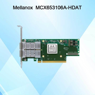 ConnectX-6 MCX653106A-HDAT VPI Mellanox নেটওয়ার্ক কার্ড 200Gb/S ইনফিনিব্যান্ড এবং ইথারনেট অ্যাডাপ্টার