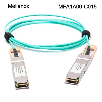 100GbE QSFP LSZH Mellanox AOC ইথারনেট কেবল MFA1A00-C015 15m