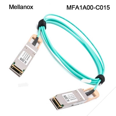 100GbE QSFP LSZH Mellanox AOC ইথারনেট কেবল MFA1A00-C015 15m