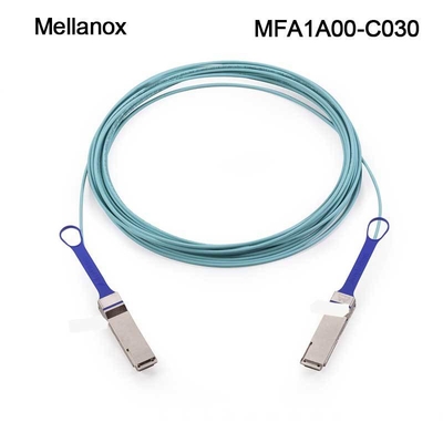 সক্রিয় অপটিক্যাল AOC Mellanox 100GbE তারগুলি MFA1A00-C030 QSFP LSZH 30m