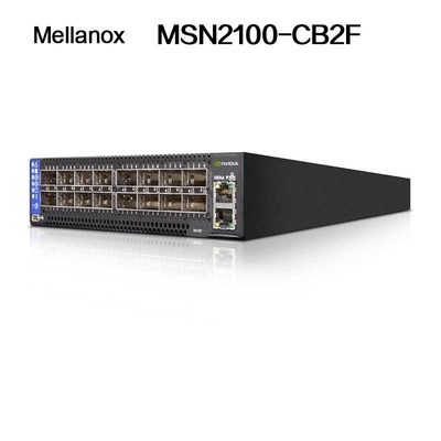 MSN2100-CB2F Mellanox ইথারনেট অর্ধ প্রস্থ 10/25GbE এবং 100GbE স্যুইচ করে