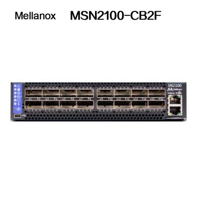 MSN2100-CB2F Mellanox ইথারনেট অর্ধ প্রস্থ 10/25GbE এবং 100GbE স্যুইচ করে