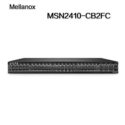 MSN2410-CB2FC Mellanox sN2410Mellanox নেটওয়ার্ক সুইচ কিউমুলাস লিনাক্স 48 SFP28 পোর্ট 8 QSFP28 পোর্ট