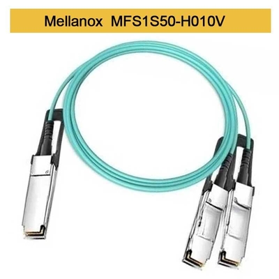 MFS1S50-H010V 200GbE থেকে 2x100GbE সক্রিয় ফাইবার অপটিক কেবল ইনফিনিব্যান্ড কেবলস মেলানক্স এওসি কেবল