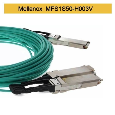 MFS1S50-H003V Aoc ক্যাবল 200GbE থেকে 2x100GbE QSFP56 থেকে 2xQSFP56 MMF Mellanox AOC ক্যাবল