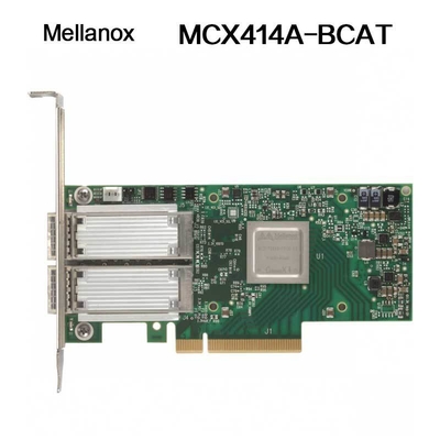 Nvidia 900-9X426-0054-Sq0 MCX414A-Bcat Connectx-4 এন নেটওয়ার্ক ইন্টারফেস কার্ড, 40/56gbe ডুয়াল-পোর্ট Qsfp28, Pcie3.0 X8, লম্বা ব্র্যাকেট