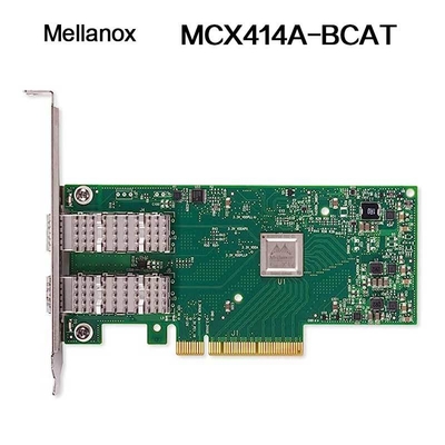 Nvidia 900-9X426-0054-Sq0 MCX414A-Bcat Connectx-4 এন নেটওয়ার্ক ইন্টারফেস কার্ড, 40/56gbe ডুয়াল-পোর্ট Qsfp28, Pcie3.0 X8, লম্বা ব্র্যাকেট