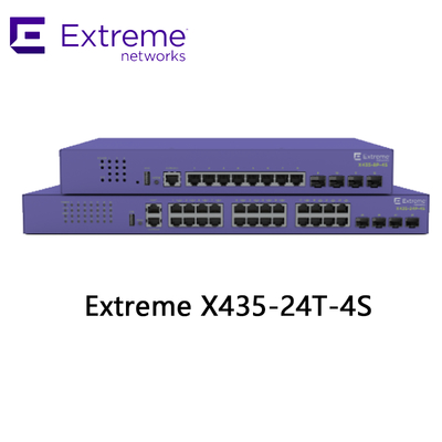 ফুল হাফ ডুপ্লেক্স 802.3at Poe X435 Extreme Network AVB সুইচ 24T-4S 48 পোর্ট 216Gbps