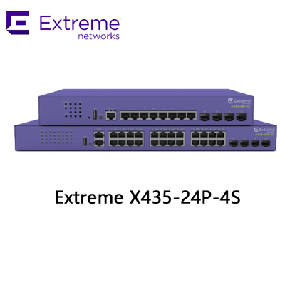 24P এক্সট্রিম নেটওয়ার্ক X435 AVB সুইচ X435 4S 68Gbps 50.6Mpps নতুন এবং মূল
