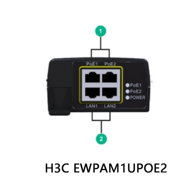 H3c Ewpam1upoe2 60-পোর্ট 55W-1V-1.1A-DC নেটওয়ার্ক পাওয়ার অ্যাডাপ্টার >200Mbps কার্টন