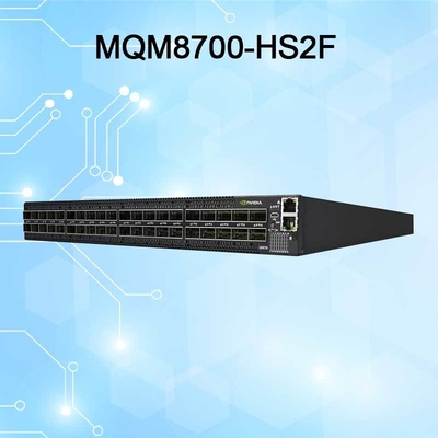 920-9b110-00rh-0m0 Mellanox Mqm8700-HS2r কোয়ান্টাম এইচডিআর ইনফিনিব্যান্ড সুইচ 40 Qsfp56 পোর্ট ট্রান্সমিশন রেট 10/100/1000Mbps