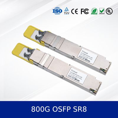 800G OSFP SR8 অপটিক্যাল ট্রান্সসিভার মডিউল উচ্চ-গতি, কম শক্তি, MSA অনুবর্তী