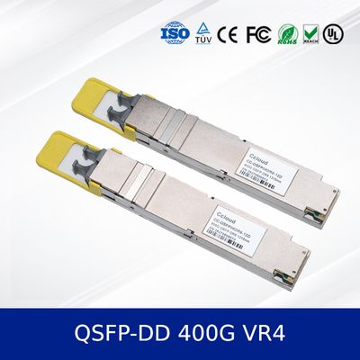 400G QSFP-DD VR4 অপটিক্যাল ট্রান্সসিভার মডিউল 50m Reach, PAM4, CMIS 5.0