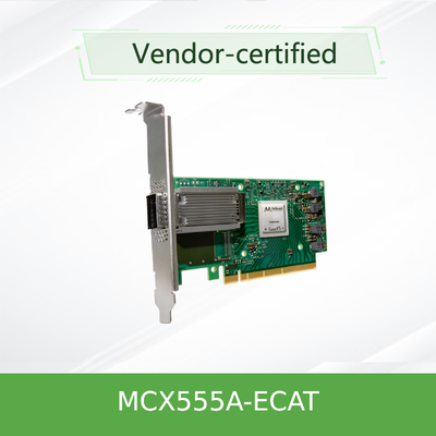 Mellanox নেটওয়ার্ক কার্ড VPI Mellanox 100gbe Nic অ্যাডাপ্টার কার্ড MCX555A-ECAT ConnectX-5 EDR 100GbE