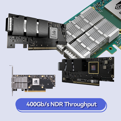 Nvidia MCX653105A-Ecat-Sp Connectx6 সিঙ্গেল-পোর্ট OSFP56 EDR 100GB/S Vpi ইনফিনিব্যান্ড নেটওয়ার্ক কার্ড