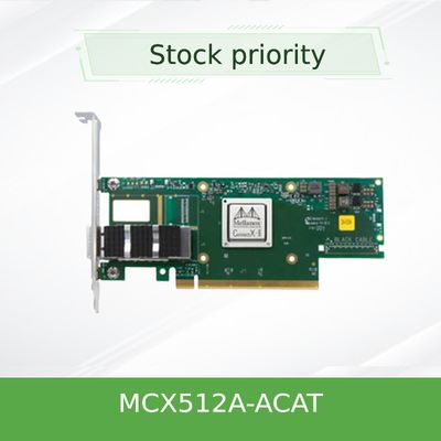 MCX512A-ACAT Mellanox Connectx 5 ডুয়াল পোর্ট 10 25gbe Sfp28 EN অ্যাডাপ্টার কার্ড PCIe 3.0 X8