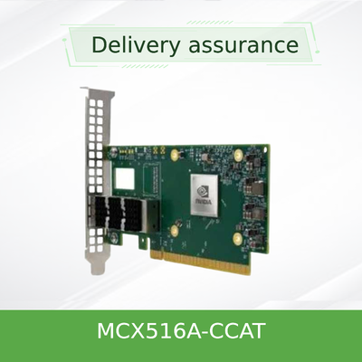 100GbE NIC Mellanox নেটওয়ার্ক কার্ড MCX516A-CCAT ডুয়াল-পোর্ট QSFP28 PCIe3.0x16