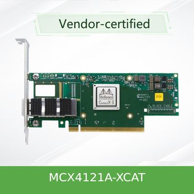 MCX4121A-XCAT Mellanox নেটওয়ার্ক কার্ড 25Gb/S SFP28 QSFP28 কম লেটেন্সি নমনীয়