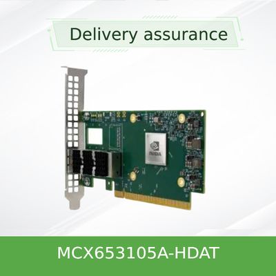 200GbE Mellanox Sfp Pcie কার্ড Nic নেটওয়ার্ক ইন্টারফেস MCX653105A-HDAT ConnectX-6