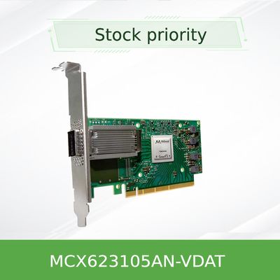 ConnectX-6 DX EN ইন্টারফেস Mellanox নেটওয়ার্ক কার্ড MCX623105AN-VDAT 100GbE ডুয়াল পোর্ট QSFP56