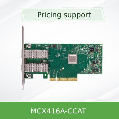 PCIe3.0 X16 ConnectX-4 EN ইথারনেট Mellanox Nic কার্ড MCX416A-CCAT 100GbE QSFP28