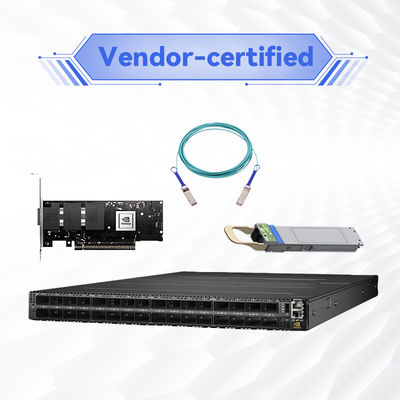 মেলানক্স নেটওয়ার্ক সুইচ MQM9790-NS2F ((920-9B210-00FN-0D0) কোয়ান্টাম -২ এনডিআর 64 এক্স 400 গিগাবাইট / এস পোর্ট 32 ওএসএফপি খাঁচা অপরিচালিত পাওয়ার-টু-কানেক্টর পি 2 সি