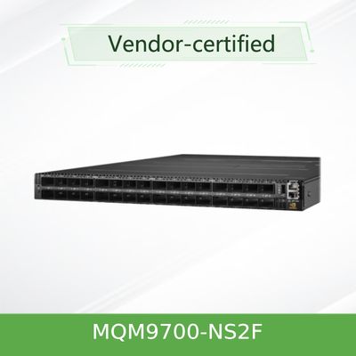 ইনফিনিব্যান্ড MQM9700-NS2F ((920-9B210-00FN-0M0) Mellanox নেটওয়ার্ক সুইচ 400G 16.8 Tbps সার্ভারের জন্য