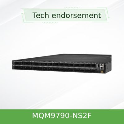 মেলানক্স নেটওয়ার্ক সুইচ MQM9790-NS2F ((920-9B210-00FN-0D0) কোয়ান্টাম -২ এনডিআর 64 এক্স 400 গিগাবাইট / এস পোর্ট 32 ওএসএফপি খাঁচা অপরিচালিত পাওয়ার-টু-কানেক্টর পি 2 সি