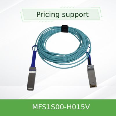Mellanox AOC DAC কেবল 200G 15m QSFP56 Aoc ফাইবার কেবল MFS1S00-H015V সক্রিয় অপটিক্যাল কেবল