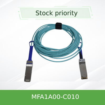 100GbE LSZH Mellanox QSFP28 সক্রিয় অপটিক্যাল কেবল AOC MFA1A00-C010 10m