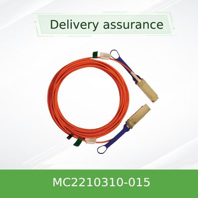 অরেঞ্জ 40GbE QSFP+ সক্রিয় অপটিক্যাল মেলানক্স DAC কেবল ইথারনেট MC2210310-015 15M