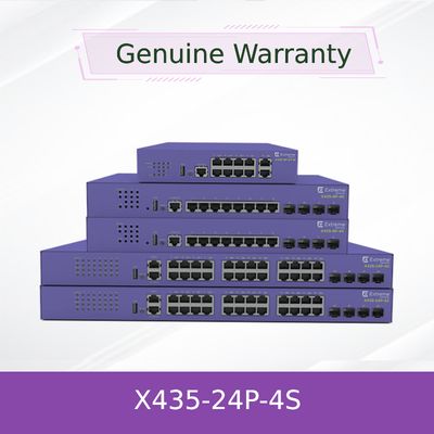 উন্নত নেটওয়ার্ক নির্ভরযোগ্যতার জন্য X435-24P-4S প্রিমিয়াম গিগাবিট ইথারনেট সুইচ, এক্সট্রিম এক্সওএস