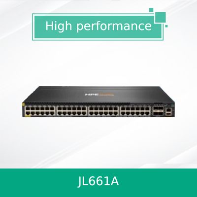 Hpe Aruba নেটওয়ার্কিং Cx 6300m 48-পোর্ট 1gbe ক্লাস 4 Poe এবং 4-পোর্ট SFP56 সুইচ (JL661A)
