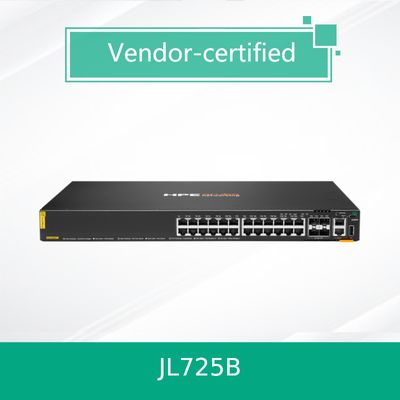 100% আসল পণ্য Hpe Aruba Networking Cx 6200f 24G Class-4 Poe 4SFP+ 370W Switch (JL725B)