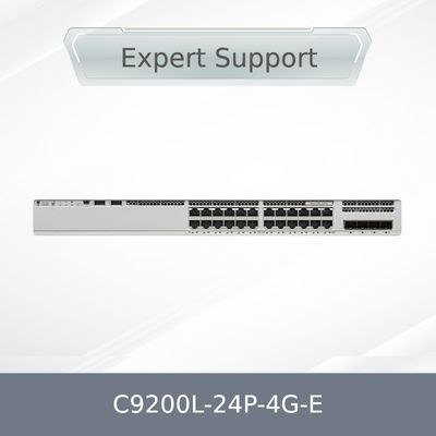C9200L-24p-4G-E সিসকো ক্যাটালাইস্ট 24 পোর্ট পো লেয়ার3 ম্যানেজড গিগাবিট ইথারনেট 4 এসএফপি পোর্ট স্ট্যাকযোগ্য নেটওয়ার্ক সুইচ C9200L-24p-4G-E