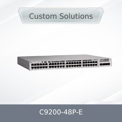 C9200-48p-E 48X 1g RJ45 Poe+পোর্ট নেটওয়ার্ক সুইচ 48 পোর্ট Poe+নেটওয়ার্ক প্রয়োজনীয়তা X1 AC পাওয়ার সাপ্লাই সহ