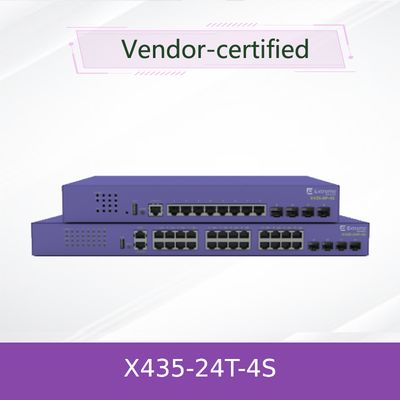 এক্সট্রিম নেটওয়ার্কস X435-24T-4S 24-পোর্ট গিগাবিট ইথারনেট সুইচ, ৪টি SFP আপলিঙ্ক সহ