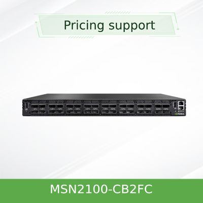 NVIDIA স্পেকট্রাম SN2100 MSN2100-CB2FC 100GbE ওপেন ইথারনেট সুইচ∙ 16-পোর্ট QSFP28∙ ডাটা সেন্টার ও ক্লাউড নেটওয়ার্কিং