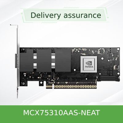 NVIDIA ConnectX-7 NDR 400Gb/s ইনফিনিব্যান্ড অ্যাডাপ্টার MCX75310AAS-HEAT | PCIe Gen5 ডুয়াল-পোর্ট
