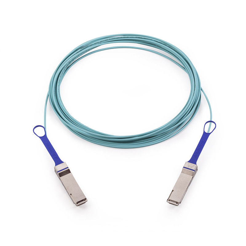VCSEL ভিত্তিক QSFP Mellanox AOC কেবল MFA1A00-E015 IB EDR 100Gb/S পর্যন্ত
