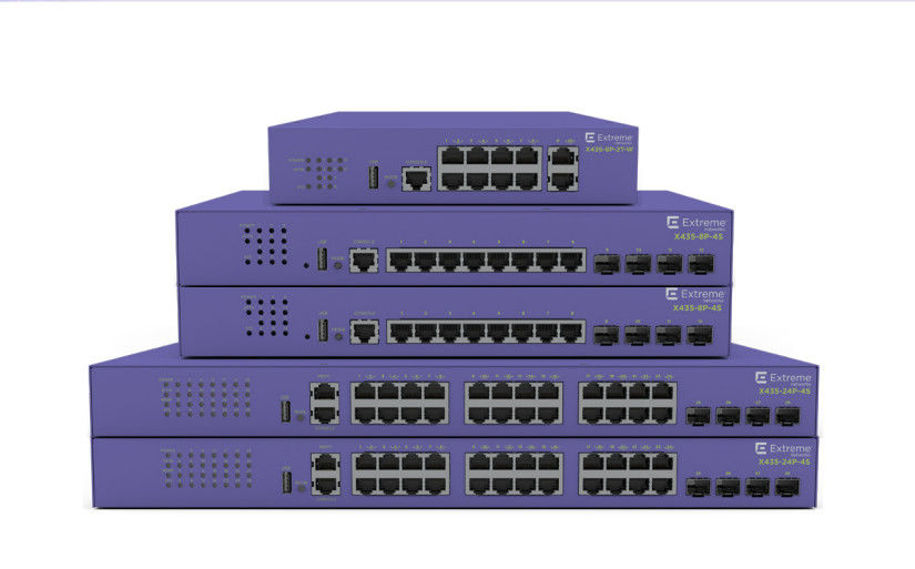 24P এক্সট্রিম নেটওয়ার্ক X435 AVB সুইচ X435 4S 68Gbps 50.6Mpps নতুন এবং মূল