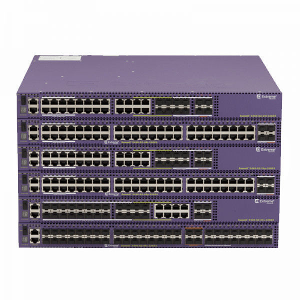 RJ45 48x Extreme X460 Switch PoE+ কনসোল পোর্ট 10GE4 বেস 48 পোর্ট