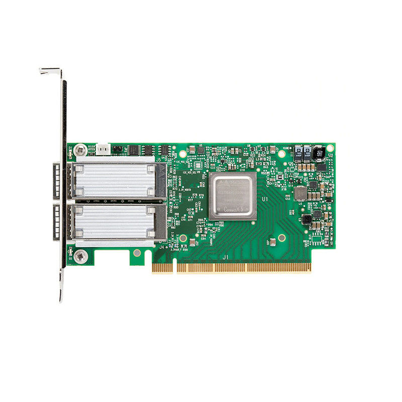 100GbE NIC Mellanox নেটওয়ার্ক কার্ড MCX516A-CCAT ডুয়াল-পোর্ট QSFP28 PCIe3.0x16