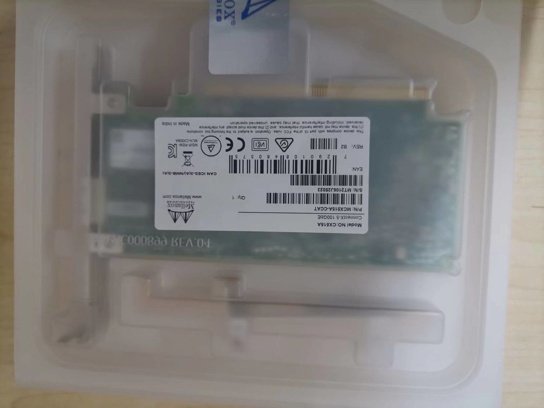 100GbE InfiniBand Mellanox নেটওয়ার্ক কার্ড অ্যাডাপ্টার MCX515A-CCAT EN 10 25 40 50 Oe গতি